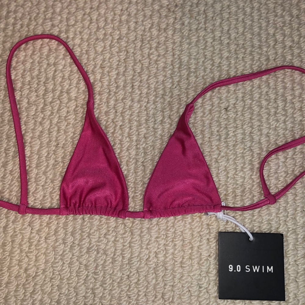 9.0 swim beginning boutique hot pink bikini top - Picture 4 of 4